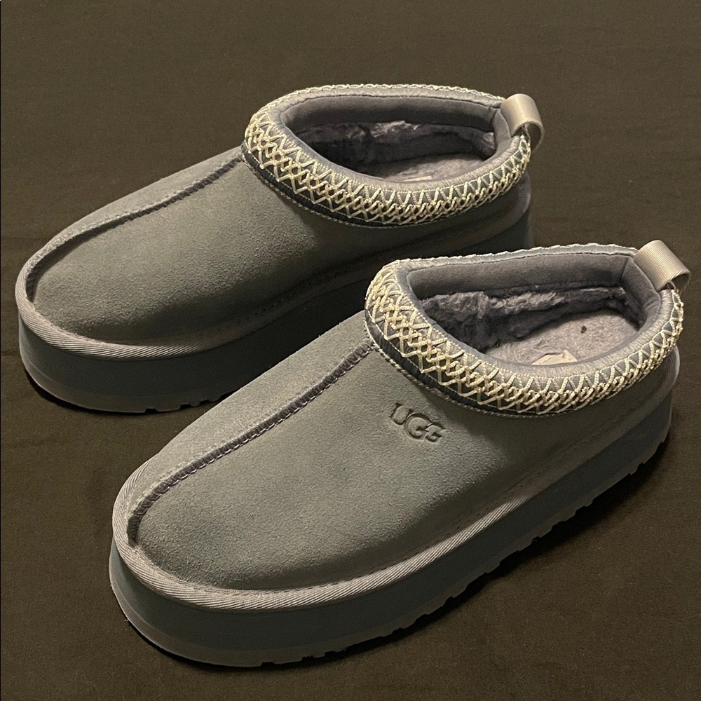Muted blue tazz uggs
